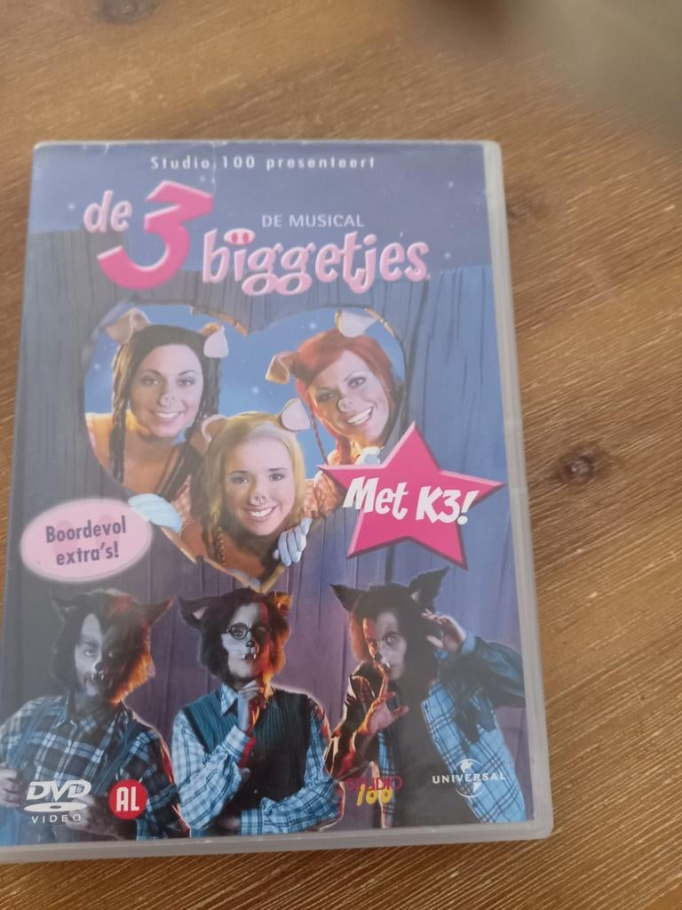 3 biggetjes k3 musical, Cd's en Dvd's, Alle leeftijden, Overige typen, Overige soorten, Ophalen of Verzenden