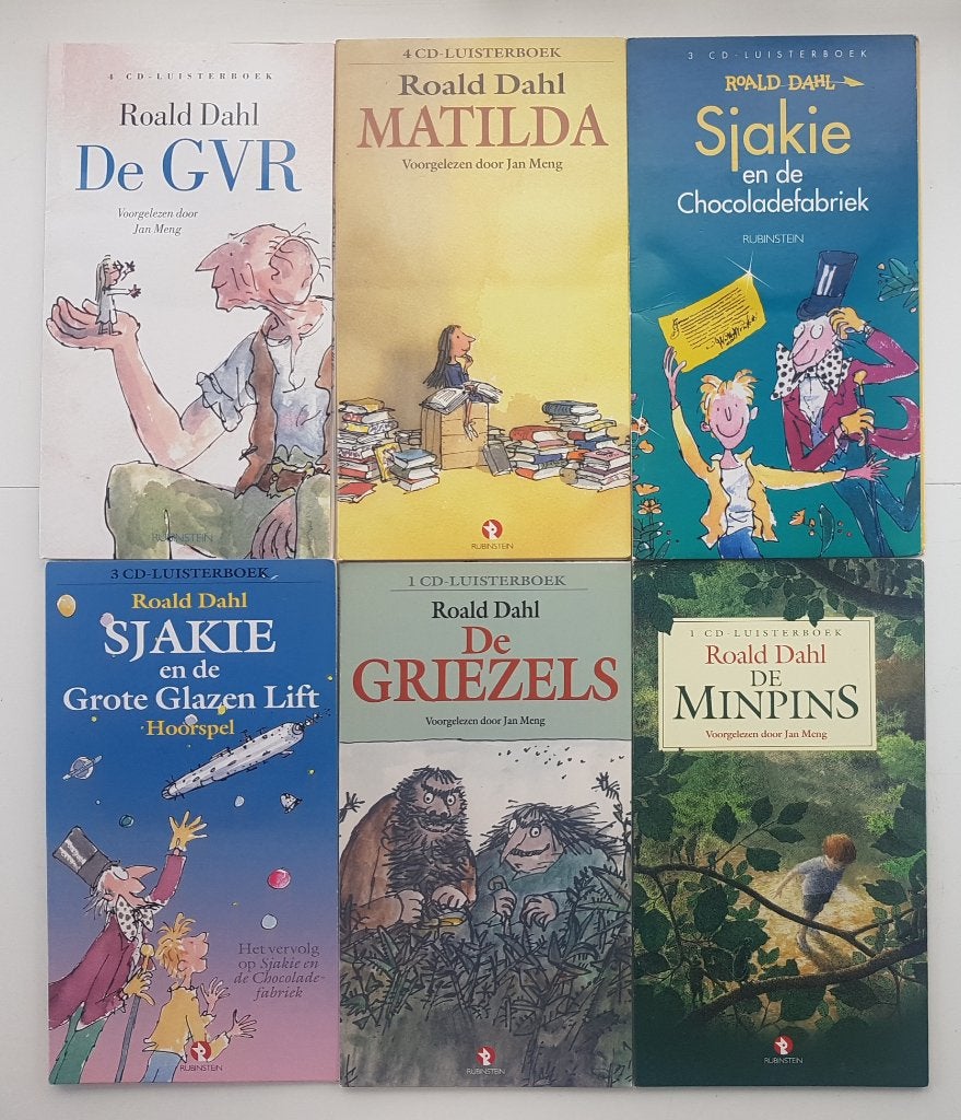 6x Luisterboek Roald Dahl oa. Griezels, GVR, Matilda, Sjakie, Boeken, Ophalen of Verzenden, Roald Dahl, Cd, Kind