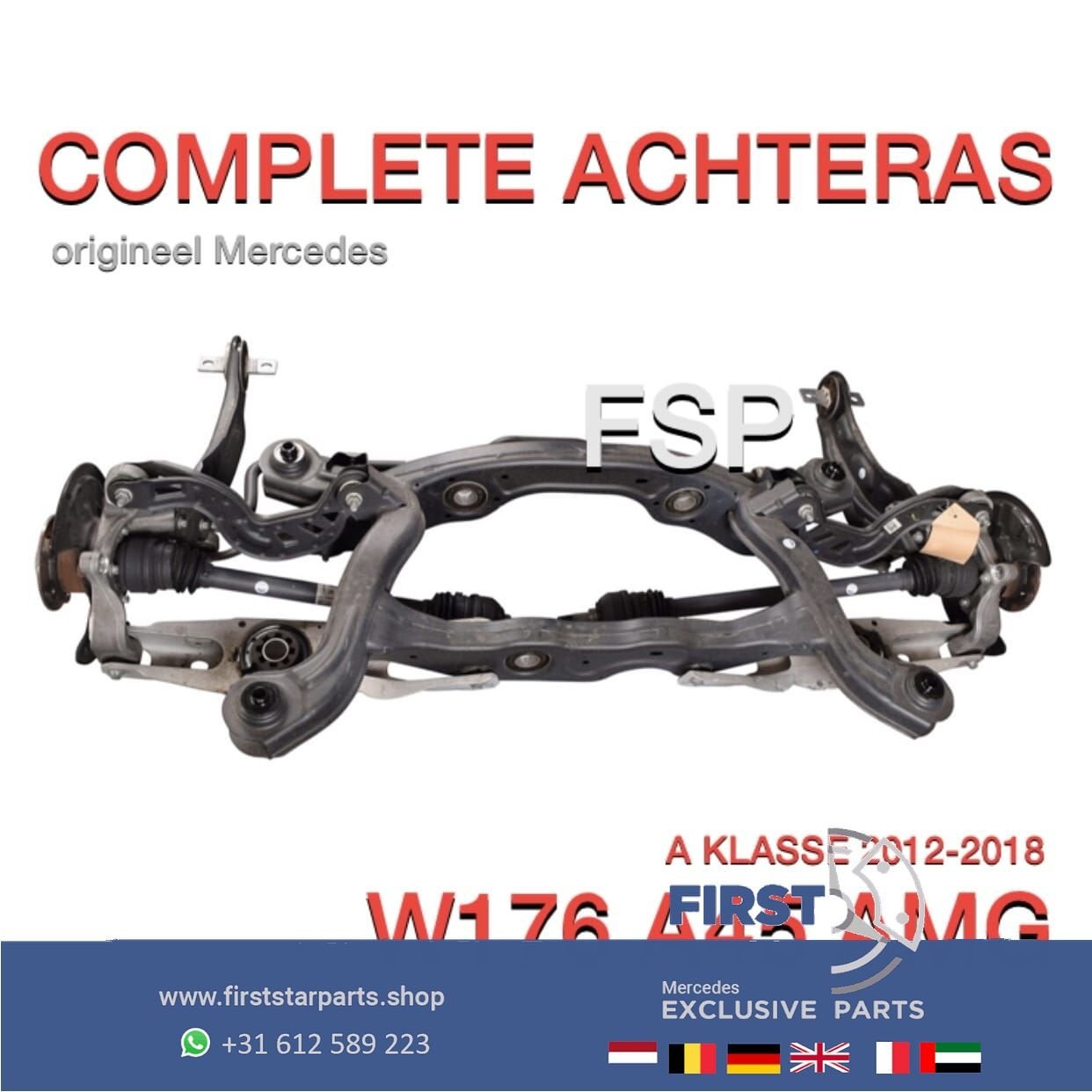W176 A45 AMG ACHTERAS COMPLEET Mercedes A KLASSE 45 2012-201