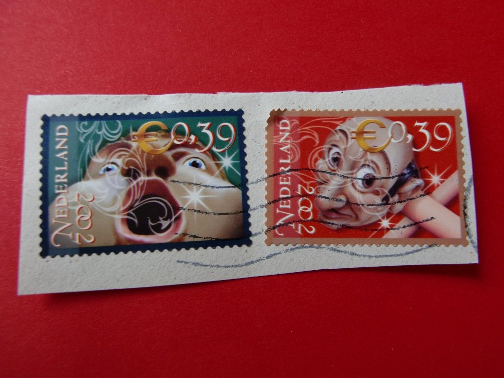 Persoonlijke zegel - 2x De Efteling op papier - gest., Postzegels en Munten, Verzenden, Na 1940, Gestempeld