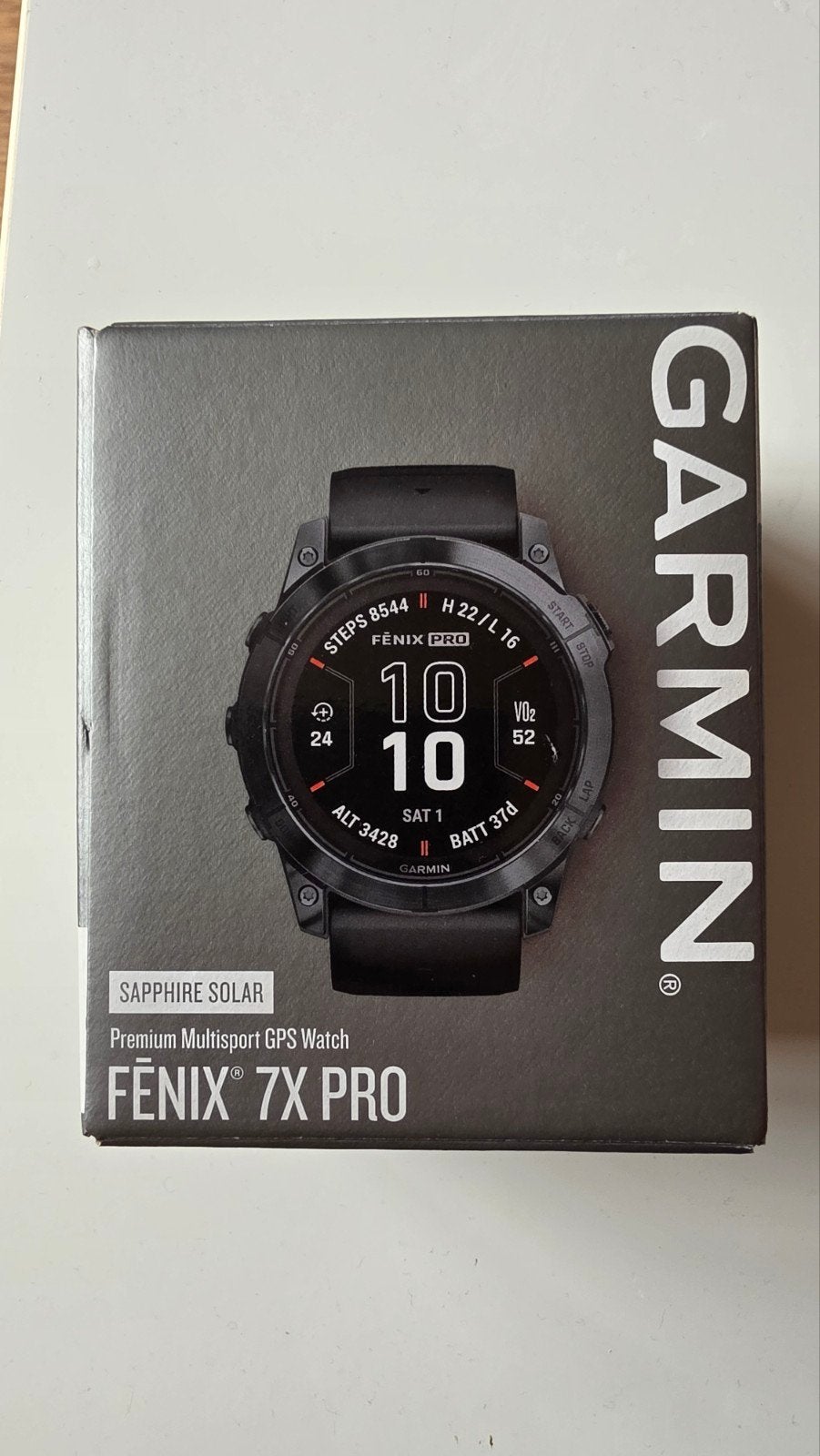 Garmin Fenix 7X PRO Sapphire Solar Multisport GPS Horloge, Zwart, Garmin, Ophalen of Verzenden, Zo goed als nieuw