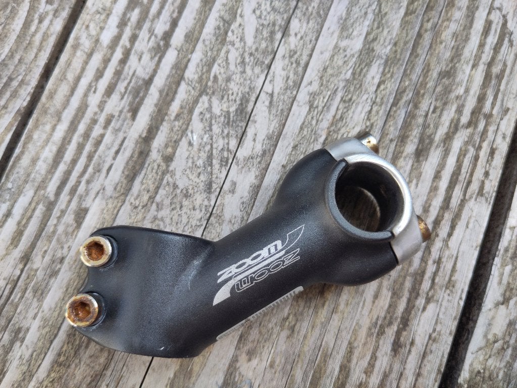 Zoom stuurpen 10 mm met 50mm rise + bijpassend stuur 63 mm, Gebruikt, Stuur, Ophalen of Verzenden, Aluminium
