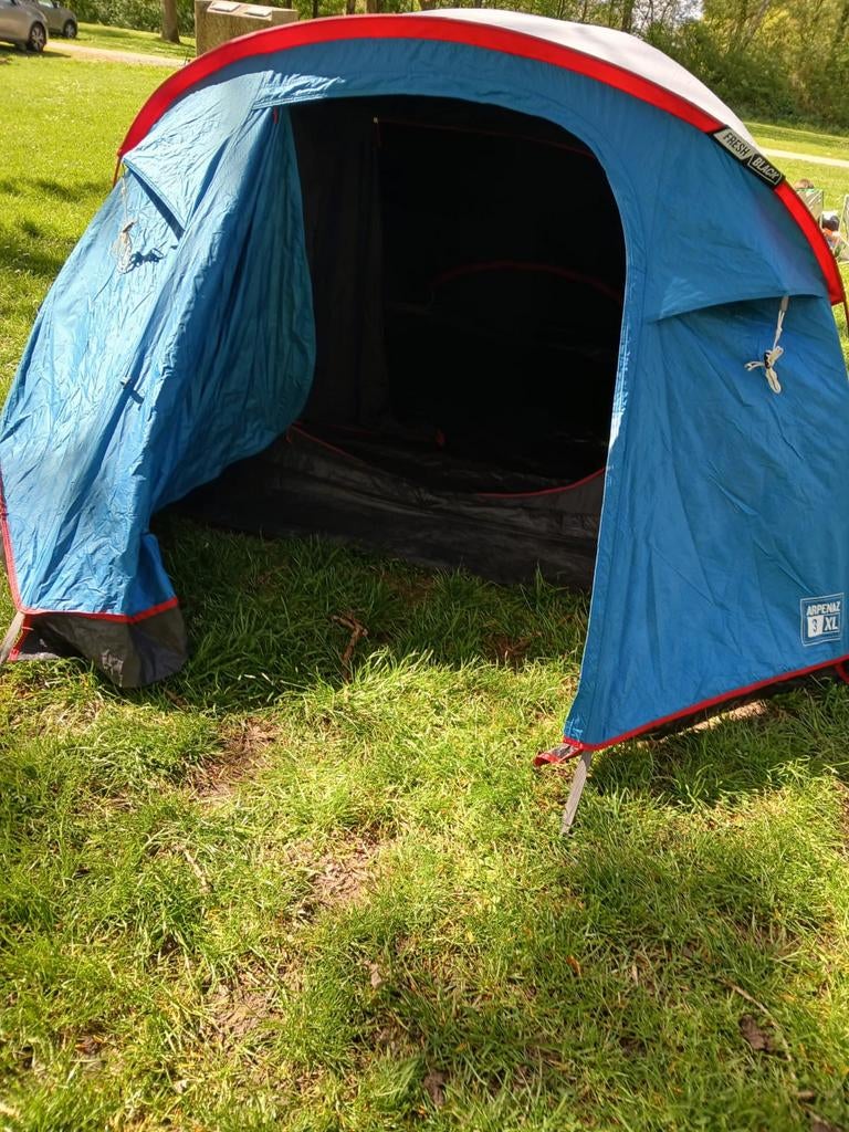 Decathlon Arpenaz 3 XL Fresh & Black 3-persoons koepeltent, Caravans en Kamperen, Ophalen of Verzenden, Gebruikt, Tot en met 3