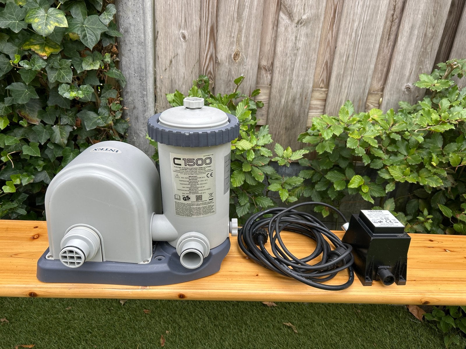 Intex C1500 Filterpomp voor Zwembad, Ophalen, Gebruikt, Zwembadpomp