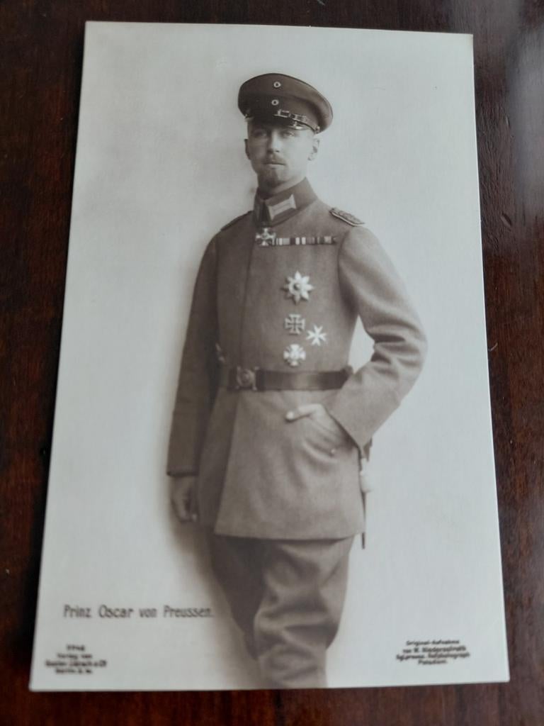 PRINZ OSCAR von PREUSSEN, Verzamelen, Ophalen of Verzenden, Zo goed als nieuw, Buitenland, Kaart, Foto of Prent
