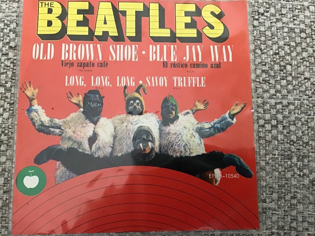 The Beatles - Old Brown Shoe / Blue Jay Way EP (1971), Originele persing, 7 inch, Ophalen of Verzenden, Zo goed als nieuw