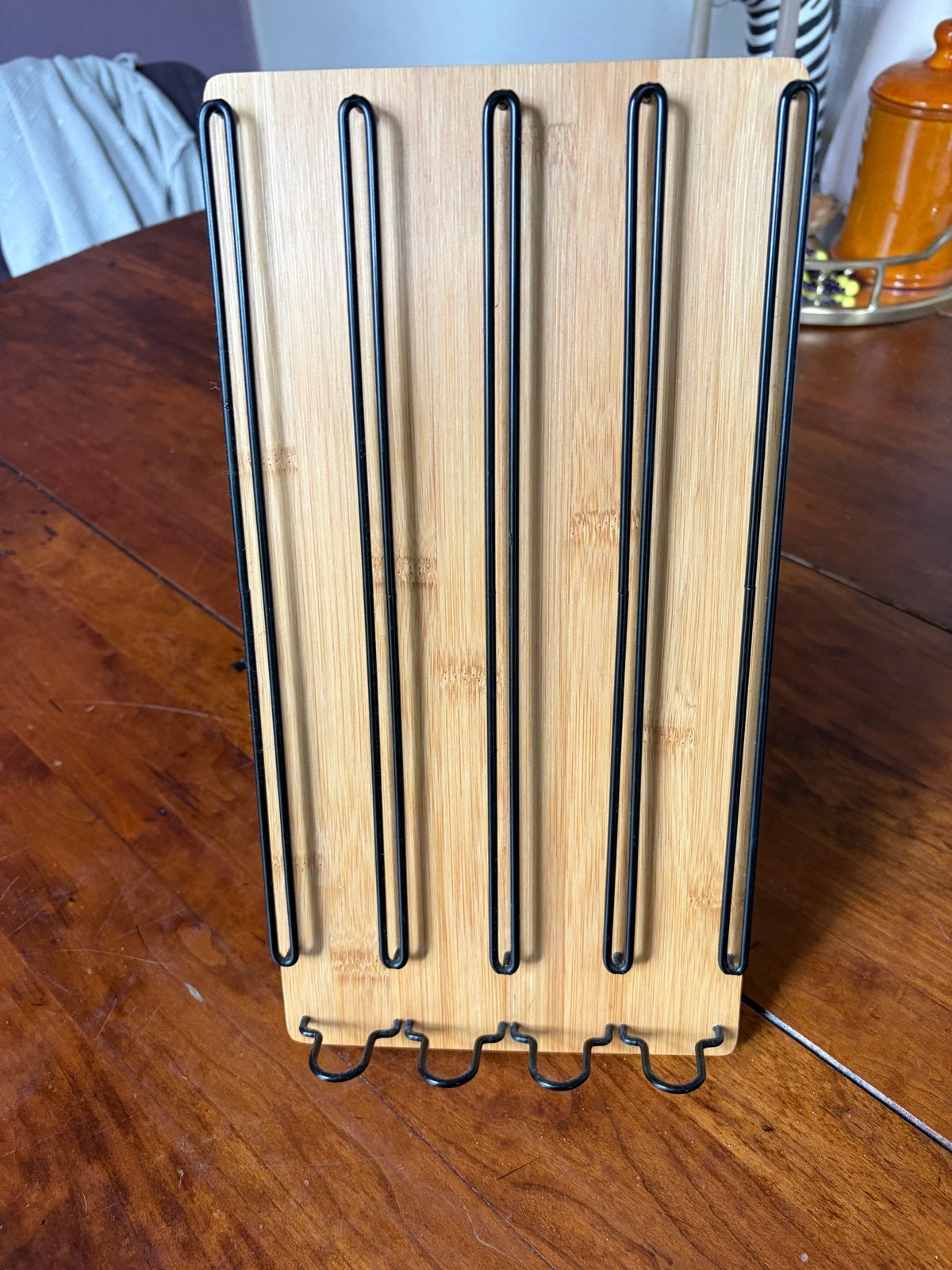Nespresso capsulehouder bamboe en metaal, Ophalen of Verzenden, Zo goed als nieuw, Bruin, Hout