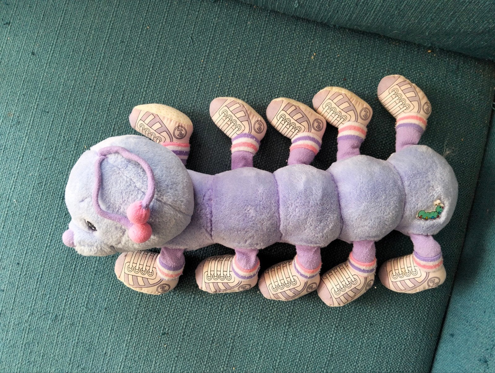 Vintage Lots-a-Lots-a-Leggggggs rups knuffel met lichtjes, Kinderen en Baby's, Ophalen