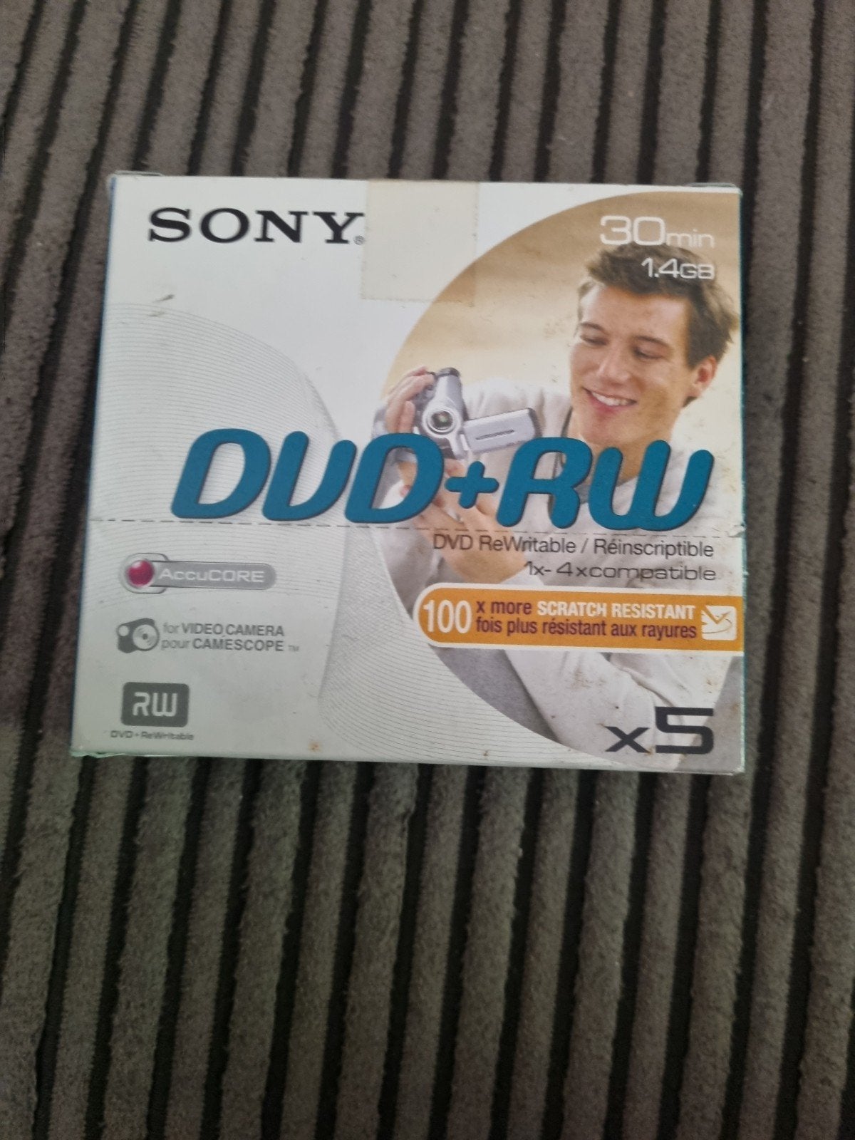 Sony DVD+RW 30min/1.4GB - 5 stuks, Computers en Software, Beschrijfbare discs, Herschrijfbaar, Nieuw, Ophalen of Verzenden, Dvd