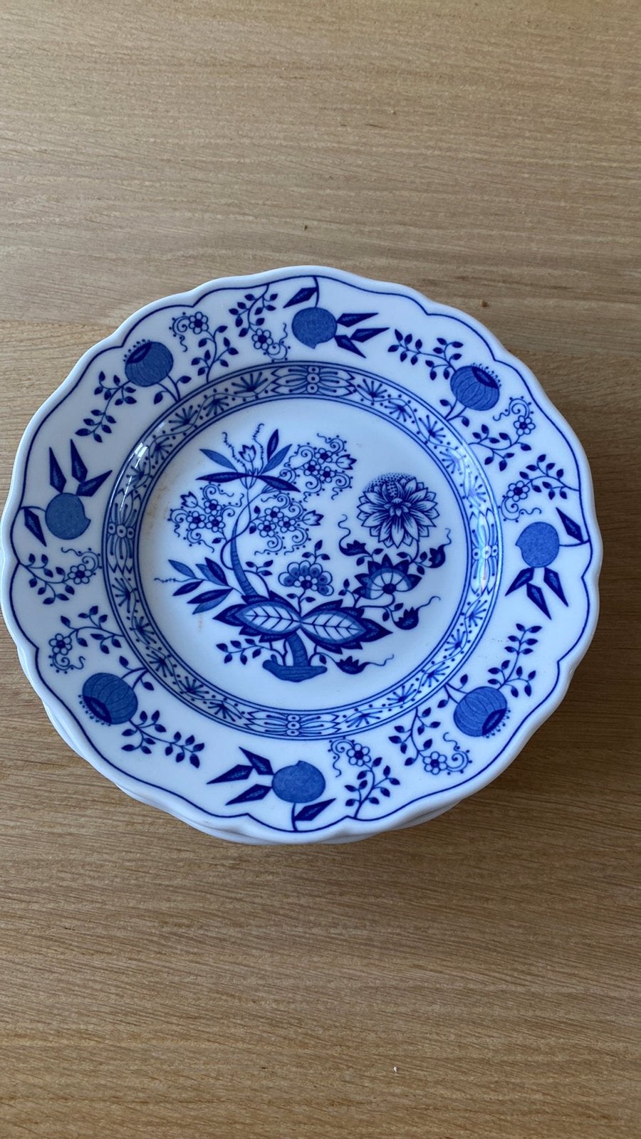 Hutschenreuter Bleu Onion ontbijtbordjes 4 stuks, Ophalen of Verzenden, Overige stijlen, Bord(en)