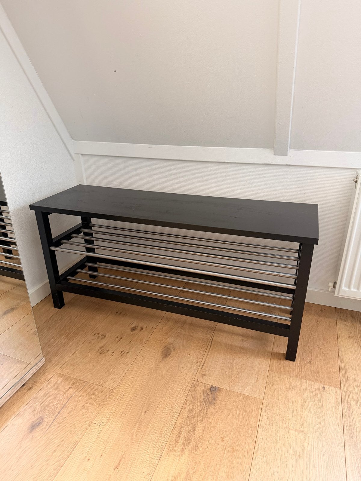 Zwart schoenenrek, Huis en Inrichting, Ophalen, Zo goed als nieuw