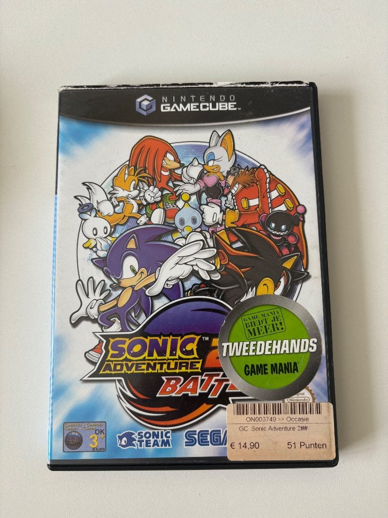 Sonic Adventure 2 Battle, Avontuur en Actie, Gebruikt, Eén computer, Ophalen of Verzenden