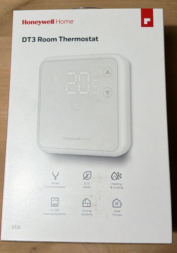Honeywell Home DT3 Kamerthermostaat, Doe-het-zelf en Verbouw, Ophalen of Verzenden, Slimme thermostaat, Nieuw