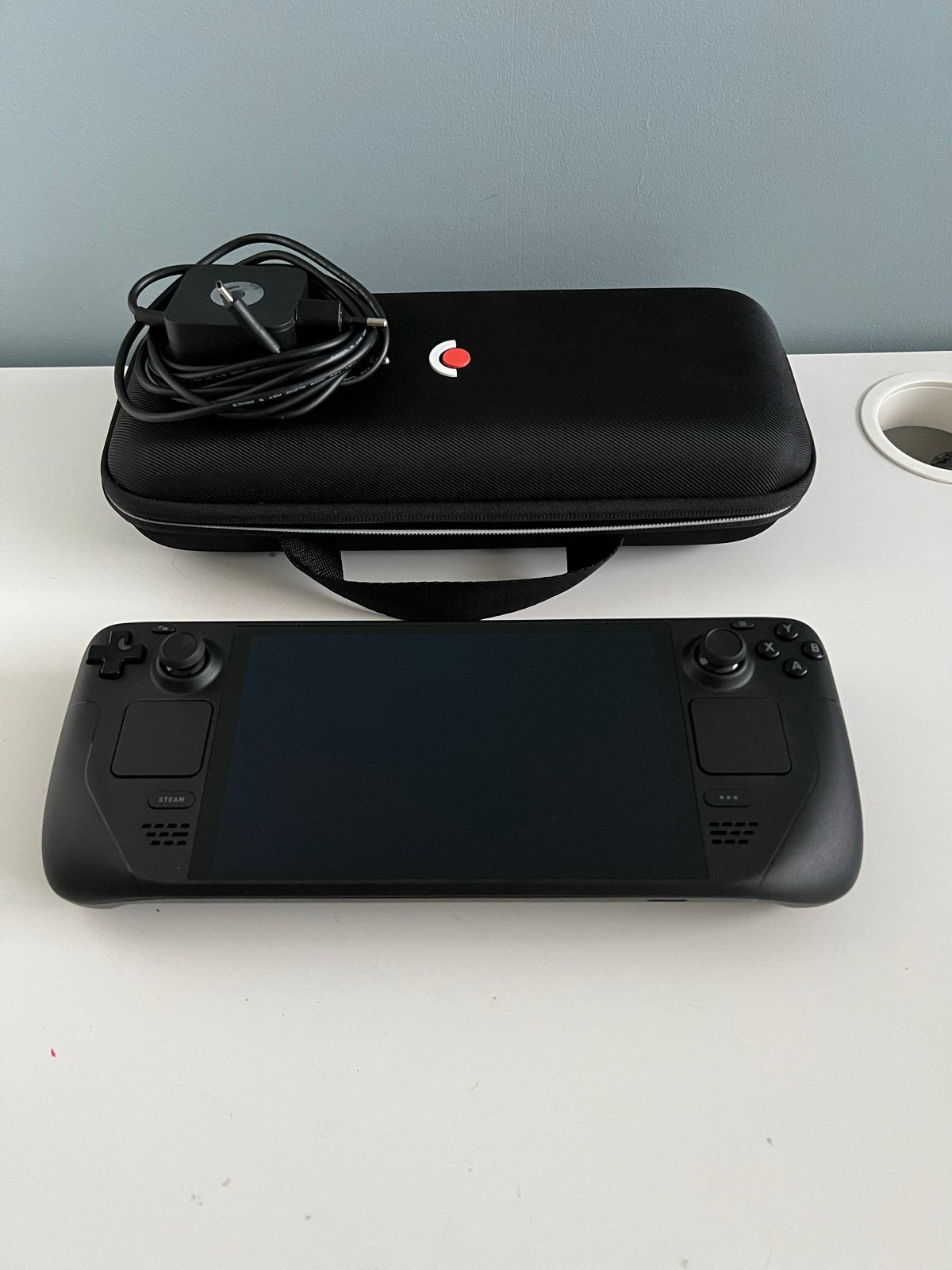Steam Deck OLED 512GB – perfecte staat + hoes, Spelcomputers en Games, Spelcomputers | Overige, Ophalen of Verzenden, Valve, Zo goed als nieuw
