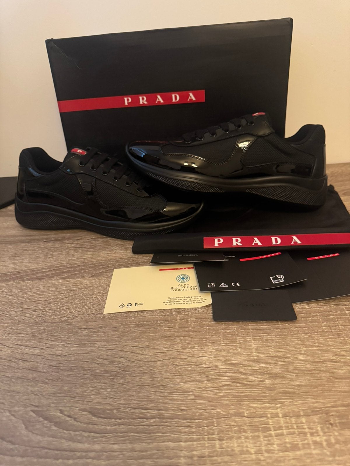 Prada cups maat 43, Kleding | Heren, Schoenen, Ophalen of Verzenden, Nieuw, Zwart