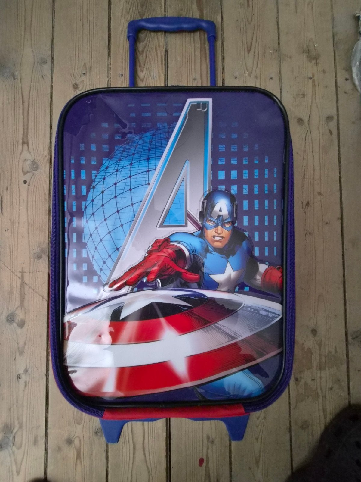 Spiderman koffertje, Ophalen, Rugtas