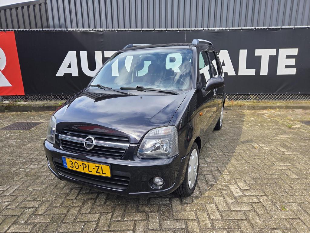 Opel Agila 1.2-16V Cosmo Nieuwe Apk Juli 2027, Auto's, Voorwielaandrijving, Zwart, Origineel Nederlands, Handgeschakeld