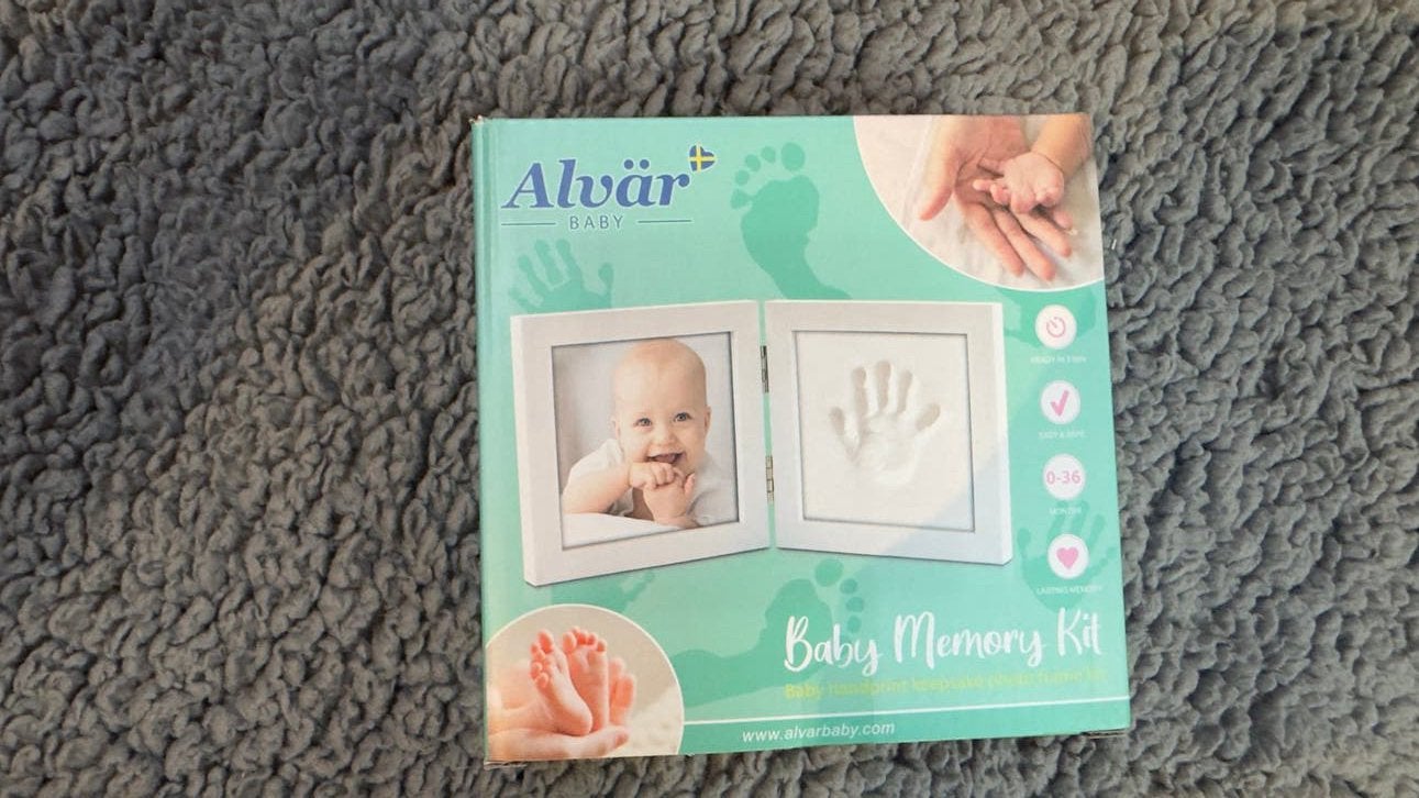 Alvär Baby Memory Kit - Hand- en Voetafdruk Set, Ophalen, Nieuw, Kraamcadeau
