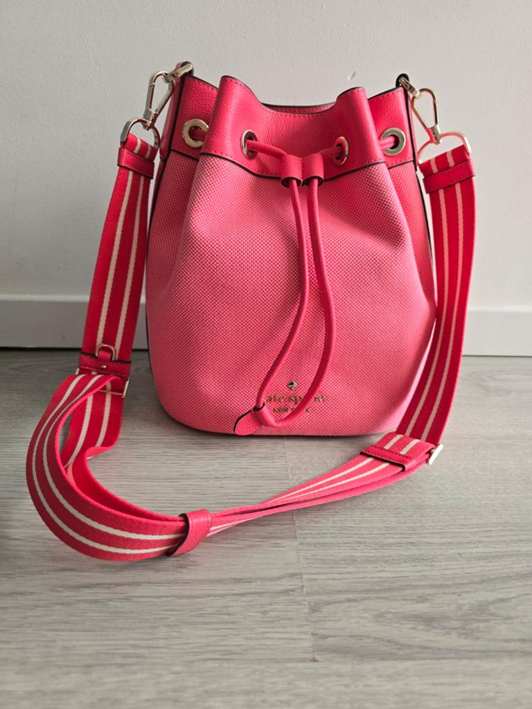 Kate Spade emmer tas roze, Sieraden, Tassen en Uiterlijk, Tassen | Damestassen, Ophalen of Verzenden, Zo goed als nieuw, Roze
