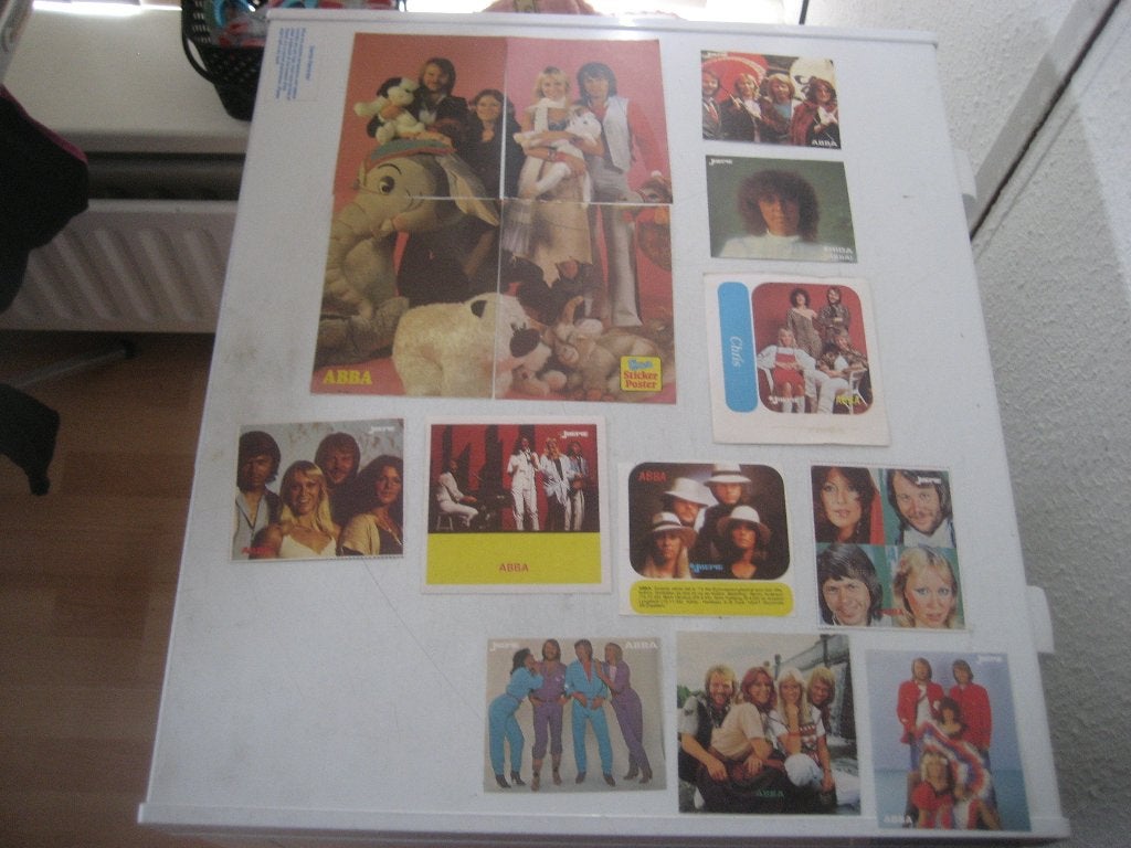 abba stickers joepie, Ophalen of Verzenden, Gebruikt, Film, Tv of Omroep