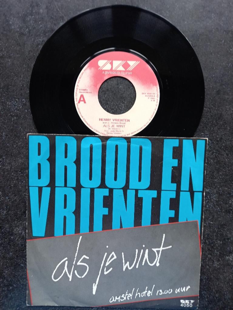 Brood en Vrienten - Als je wint 1983, Gebruikt, 7 inch, Ophalen of Verzenden, Fotohoes