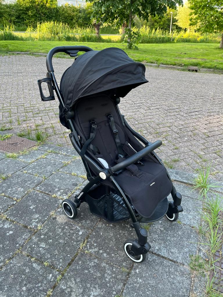 Zwarte buggy kinderwagen Hamilton, Kinderen en Baby's, Buggy's, Ophalen, Gebruikt, Overige merken, Verstelbare rugleuning