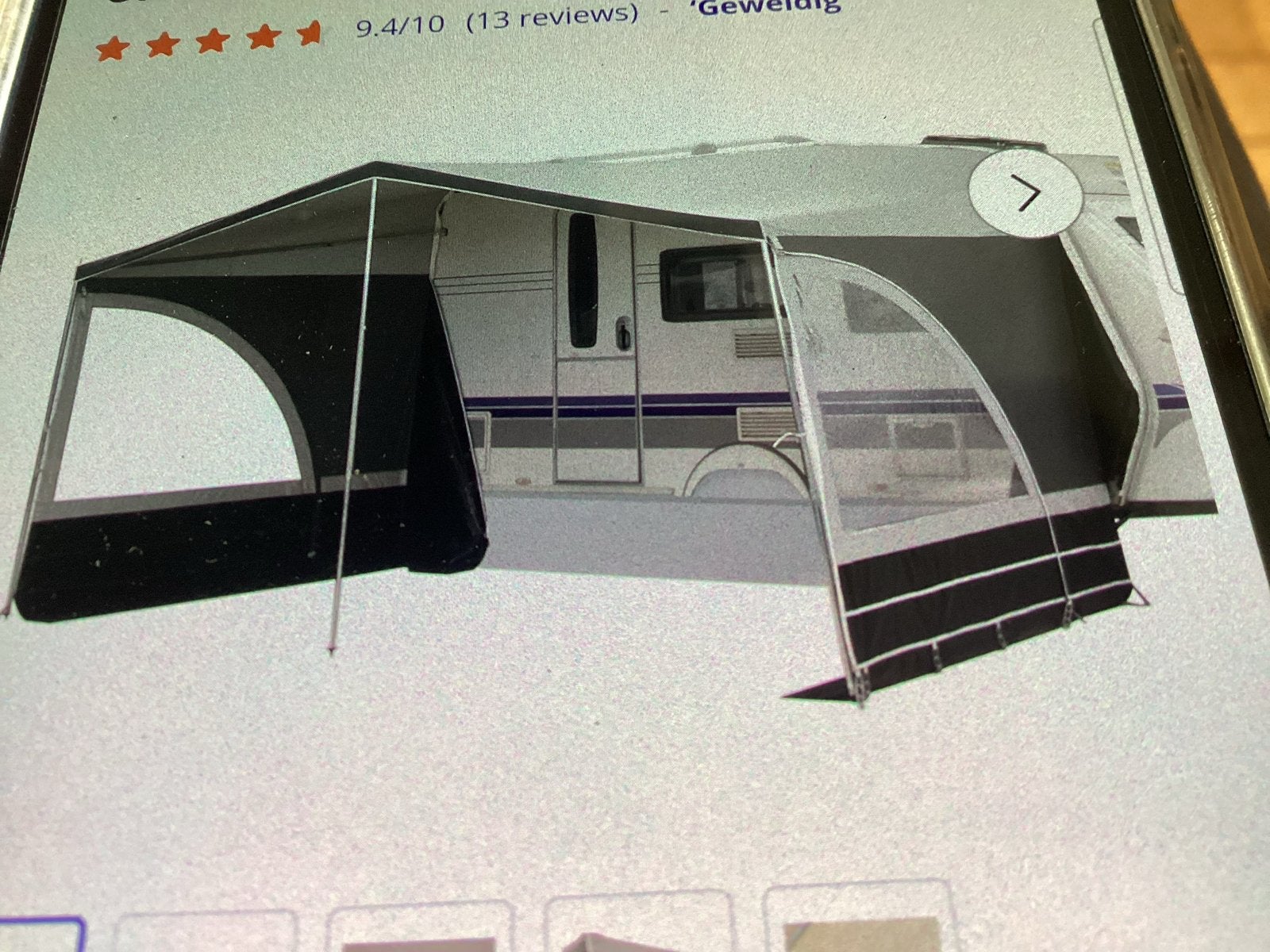 Caravan voortent/luifel - Zo goed als nieuw, Ophalen of Verzenden, Zo goed als nieuw, Polyester, Overige merken