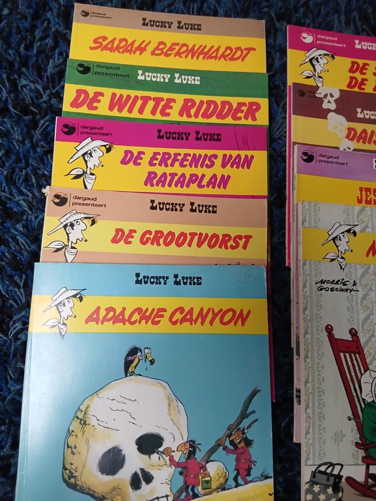 LUCKY Luke 9 strips, Boeken, Stripboeken, Meerdere stripboeken, Ophalen of Verzenden, Gelezen