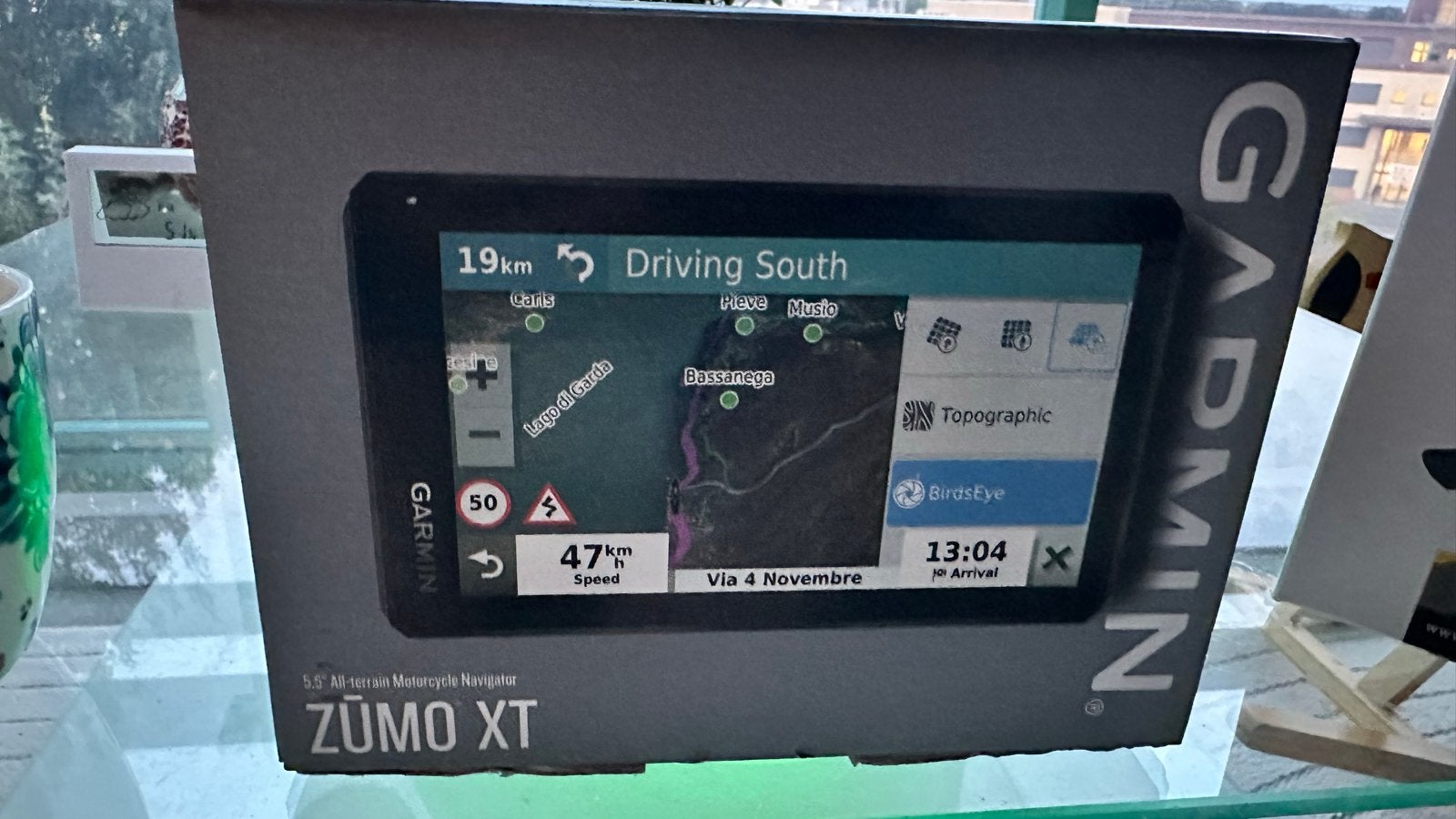 Garmin zumo XT + Touratech mount, Ophalen, Zo goed als nieuw