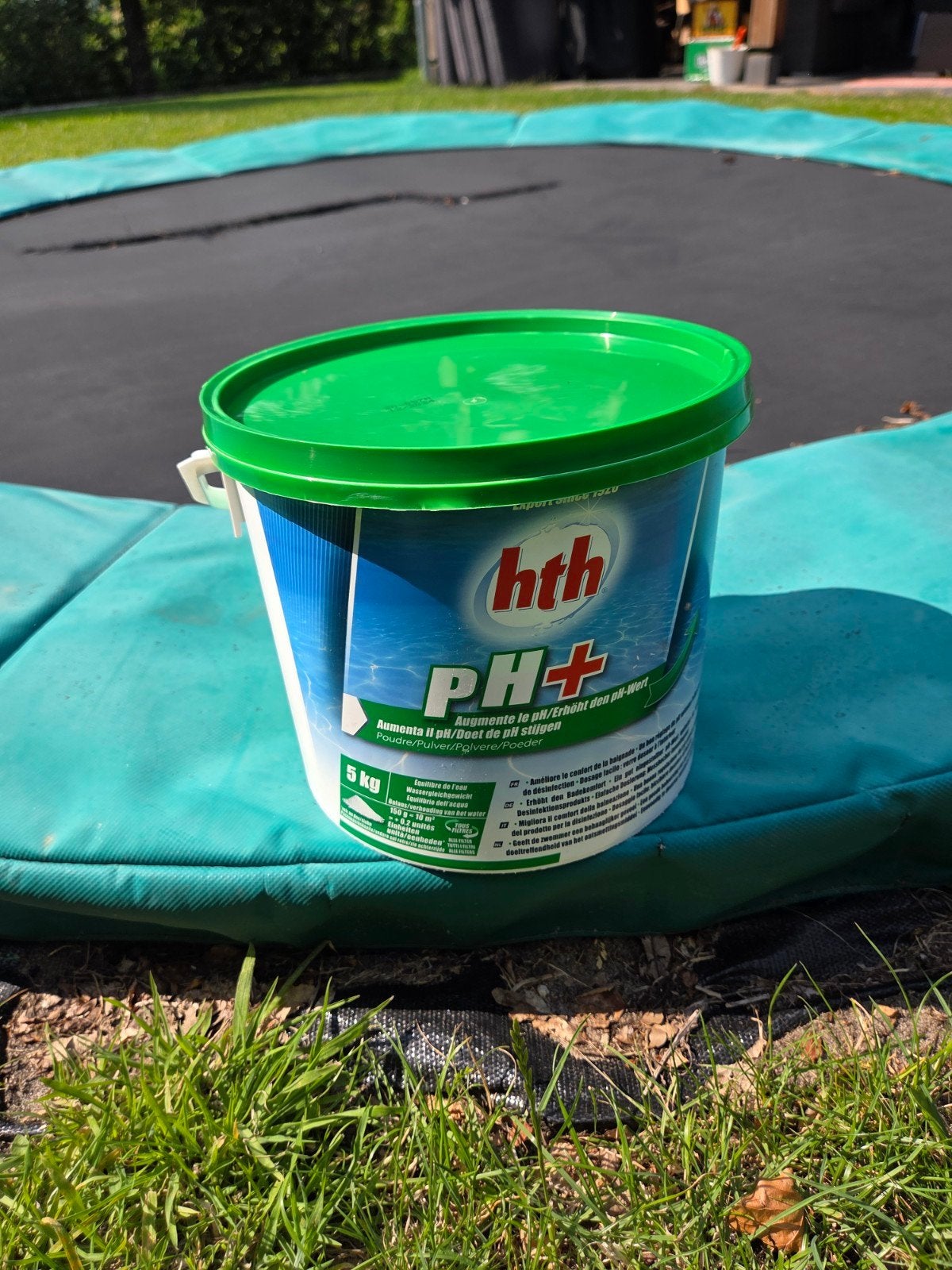 HTH pH Plus 5kg - Zwembad pH-verhoger, Tuin en Terras, Zwembad-toebehoren, Ophalen of Verzenden, Zo goed als nieuw, Reinigingsmiddel