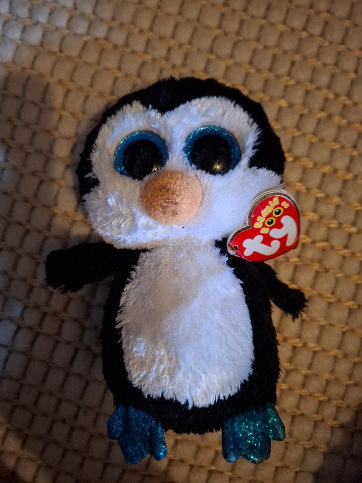 Ty Beanie Boo Pinguïn Knuffel -, Pinguïn, Gebruikt, Zwart, Ophalen of Verzenden