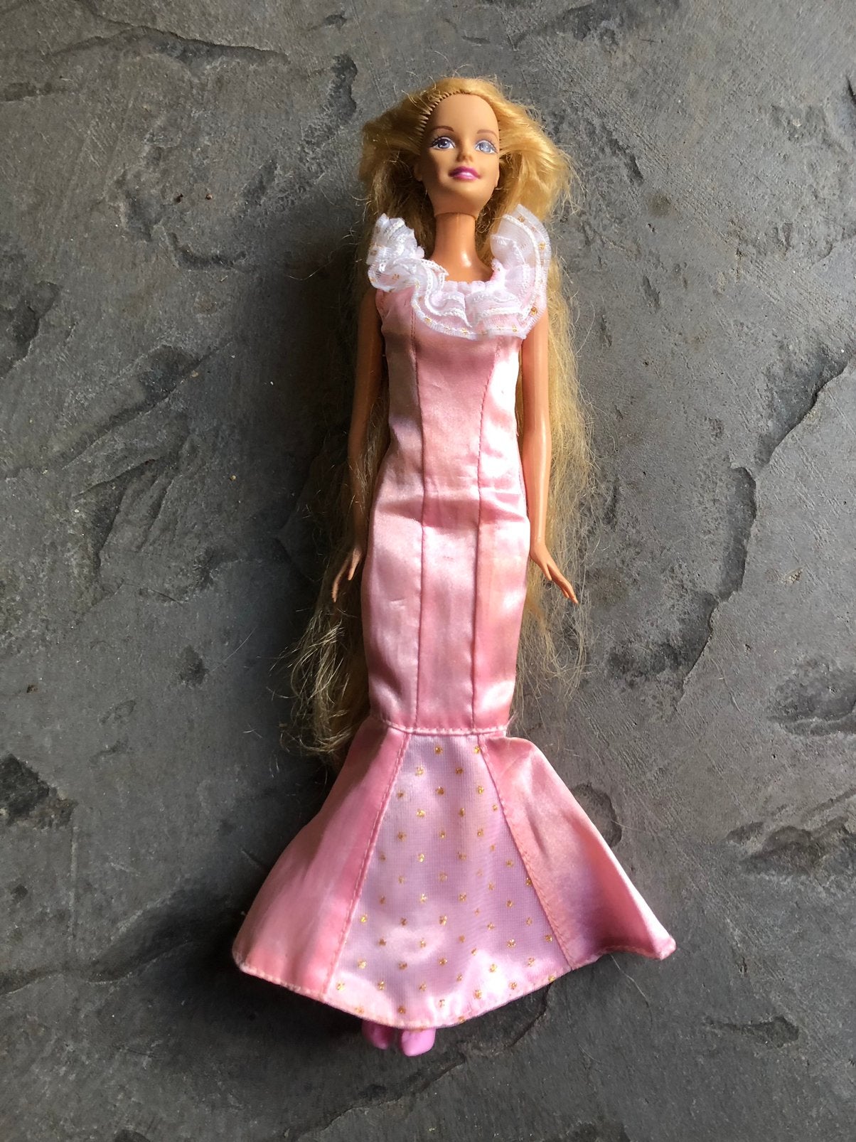 Vintage barbie mattel 1966 in roze fishtail dress, Ophalen, Zo goed als nieuw, Fashion Doll
