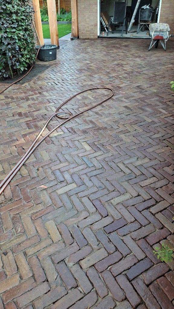 Bestrating 6,5 m2, Ophalen, Gebruikt, Klinkers, 5 tot 10 m²