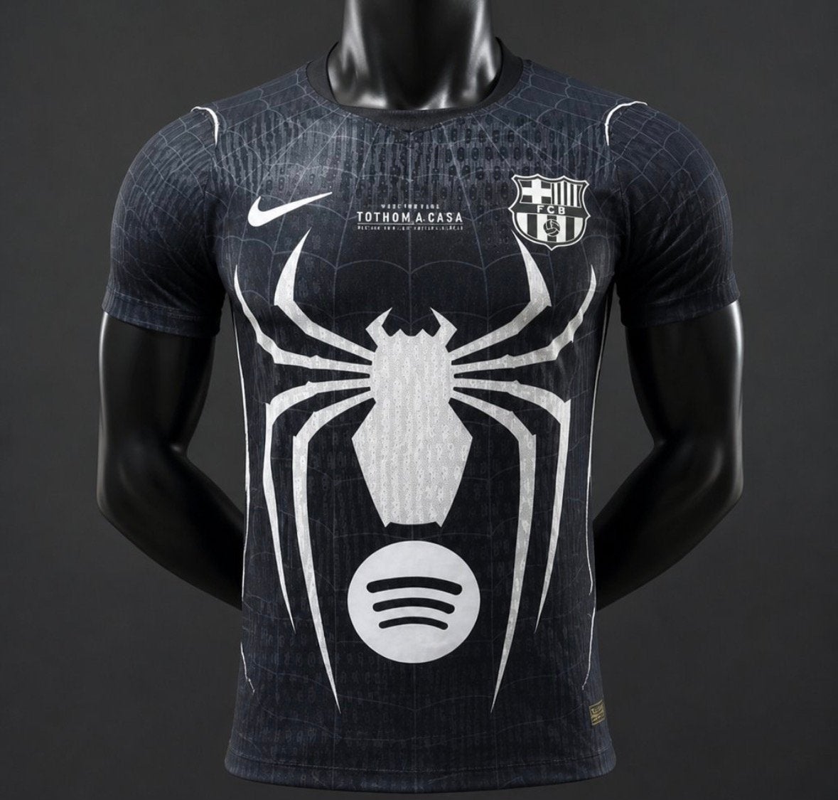 Barcelona X Spider-man editie(Maat en bedrukking naar keuze), Ophalen of Verzenden, Zo goed als nieuw