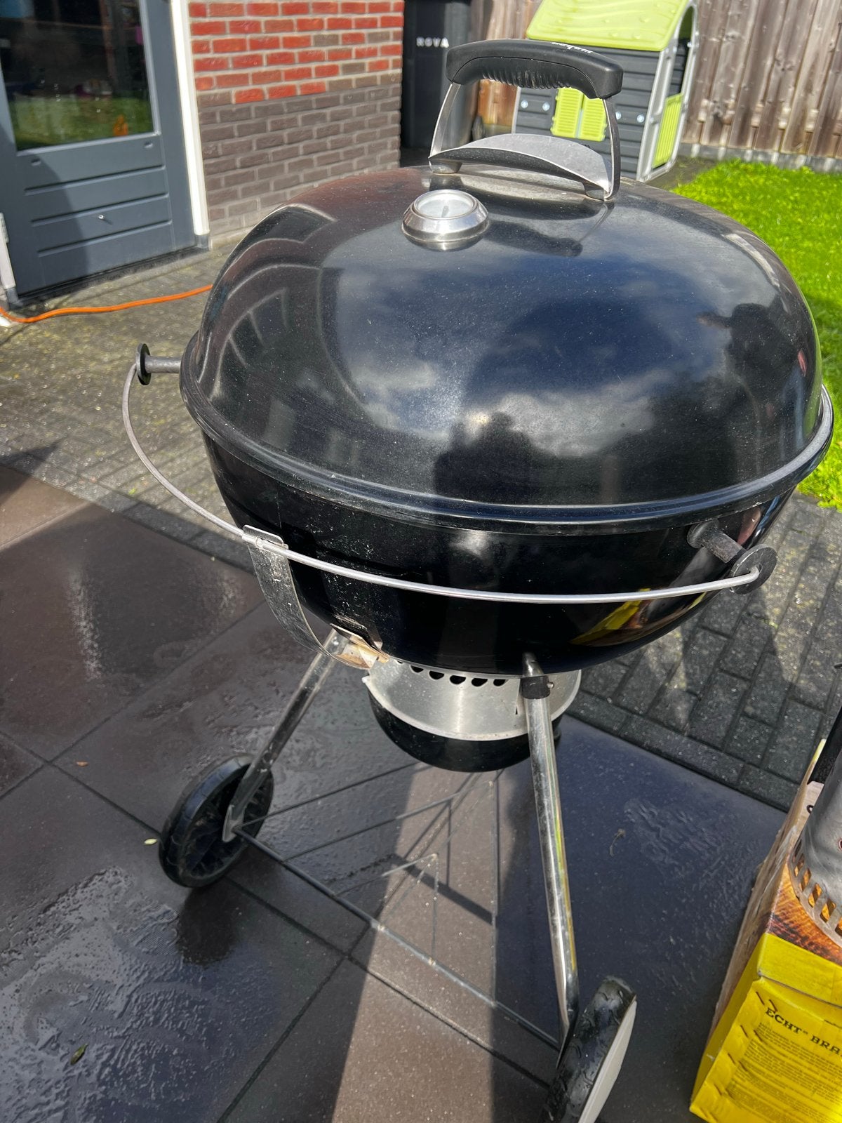 Weber Master-Touch GBS E-5750 Houtskoolbarbecue, Tuin en Terras, Ophalen, Gebruikt, Met accessoires