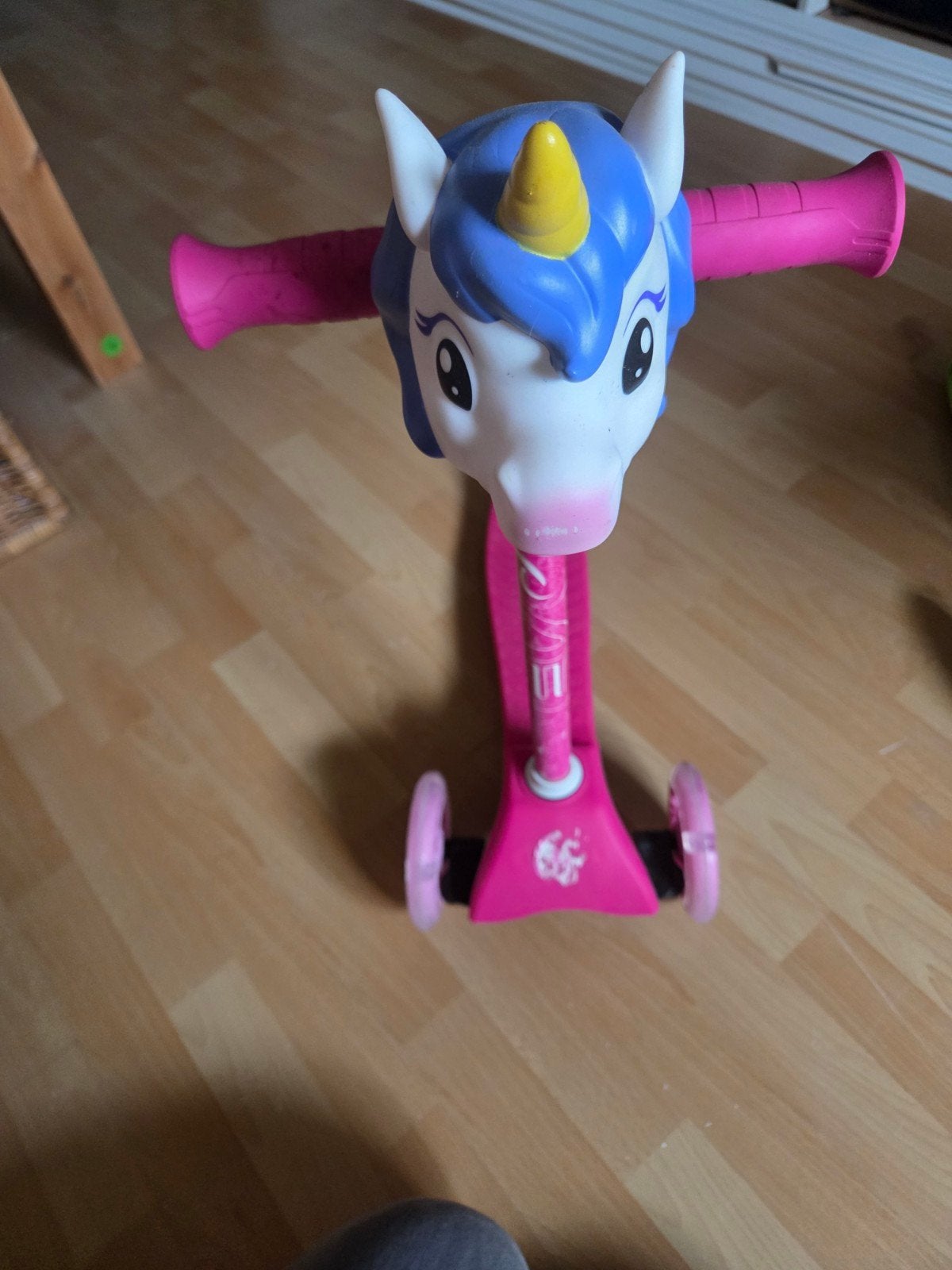 unicorn roze step met 3 wielen, Ophalen of Verzenden, Gebruikt, Gewone step