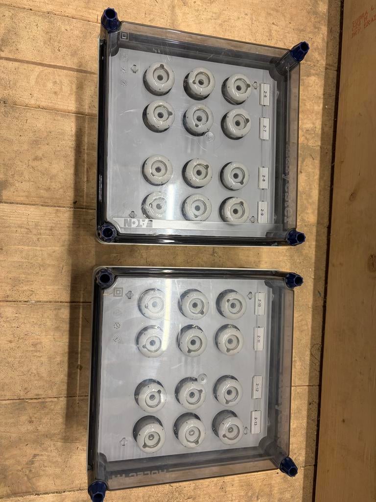 2x Stoppenkast / Zekeringkast - Gebruikt, Doe-het-zelf en Verbouw, Elektra en Kabels, Ophalen, Gebruikt, Overige typen