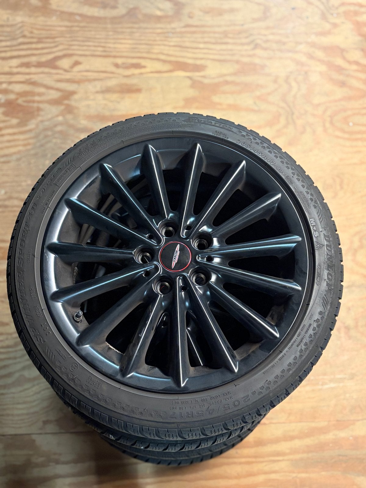 Originele MINI Winterwielenset 17 inch F55/F56/F57 Dunlop, Auto-onderdelen, Gebruikt, Banden en Velgen, 17 inch, Personenwagen