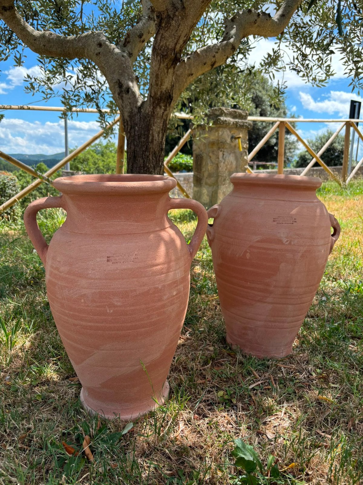Handgemaakte Italiaanse terracotta pot | Gubbio, Rond, Nieuw, Balkon, Terracotta