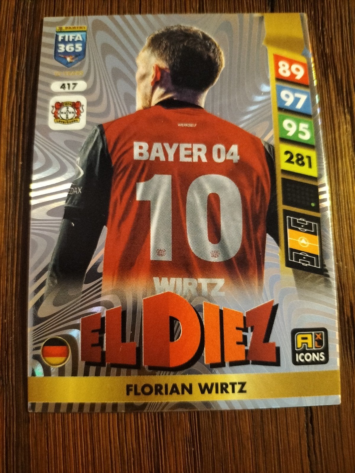 Panini FIFA 365 Adrenalyn XL 2025 Florian Wirtz kaart, Ophalen of Verzenden, Zo goed als nieuw, Buitenlandse clubs, Spelerskaart