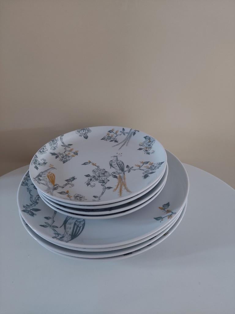 Vivo limited edition  4 dinerborden porselein, Ophalen of Verzenden, Nieuw, Porselein, Bord of Schaal
