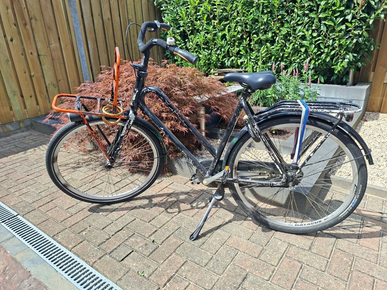 Batavus stadsfiets met voordrager, Ophalen of Verzenden, Gebruikt, Batavus