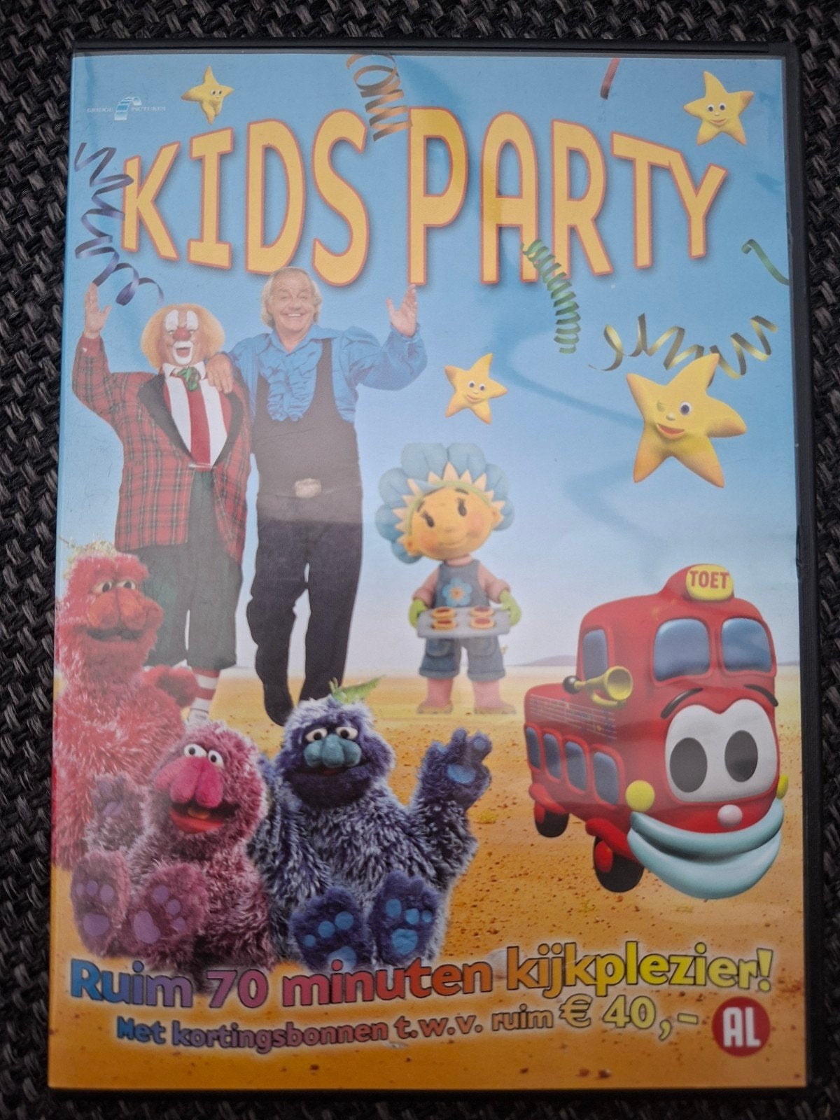 Kids Party DVD - Bassie & Adriaan, Fifi, WaWa en meer, Gebruikt, Verzamelbox, Alle leeftijden, Familie