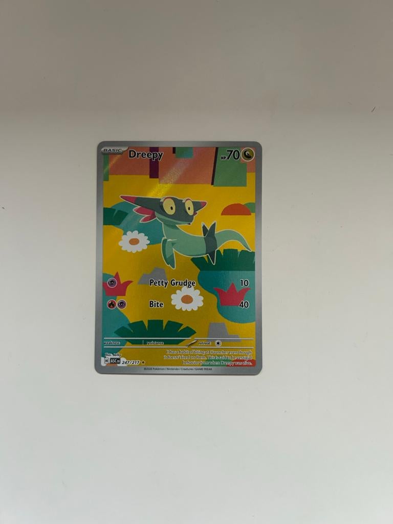 Dreepy Pokémon kaart MINT 247/217, Hobby en Vrije tijd, Verzamelkaartspellen | Pokémon, Ophalen of Verzenden, Zo goed als nieuw