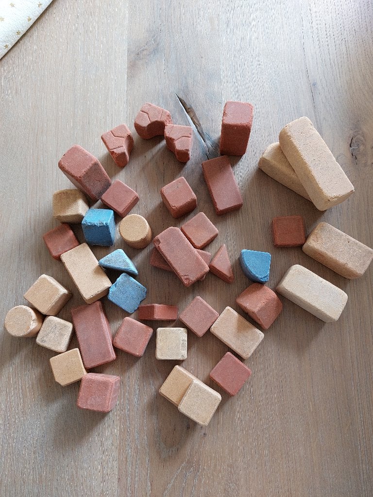 Antiek stenen speelgoed blokjes, 1930 Liberty Stone Blocks, Ophalen of Verzenden