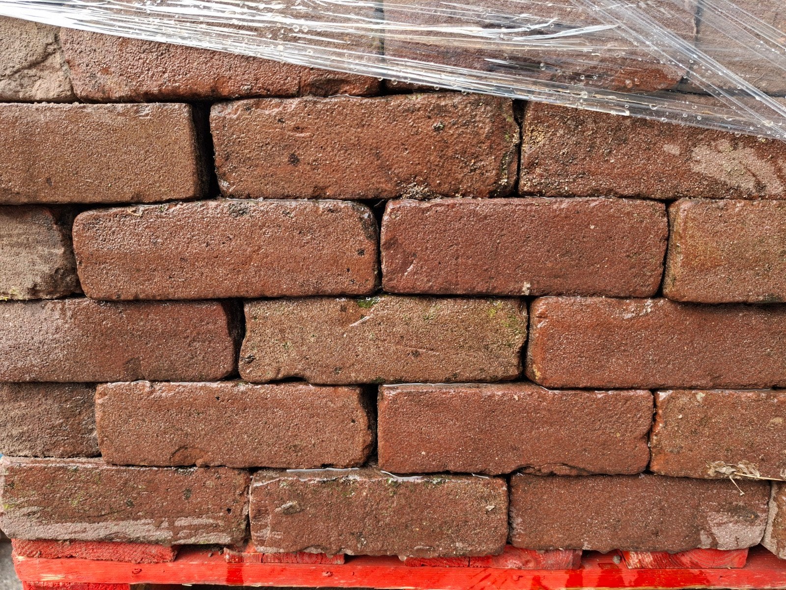 gebakken klinkers dikformaat 58 m2 op pallets, Ophalen, Gebruikt, Keramiek, Klinkers