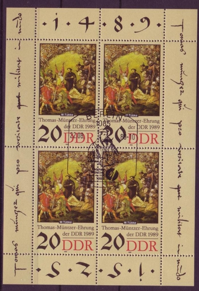DDR 1989, Kleinbogen Michel 3271, gestempeld., Postzegels en Munten, Verzenden, DDR, Gestempeld