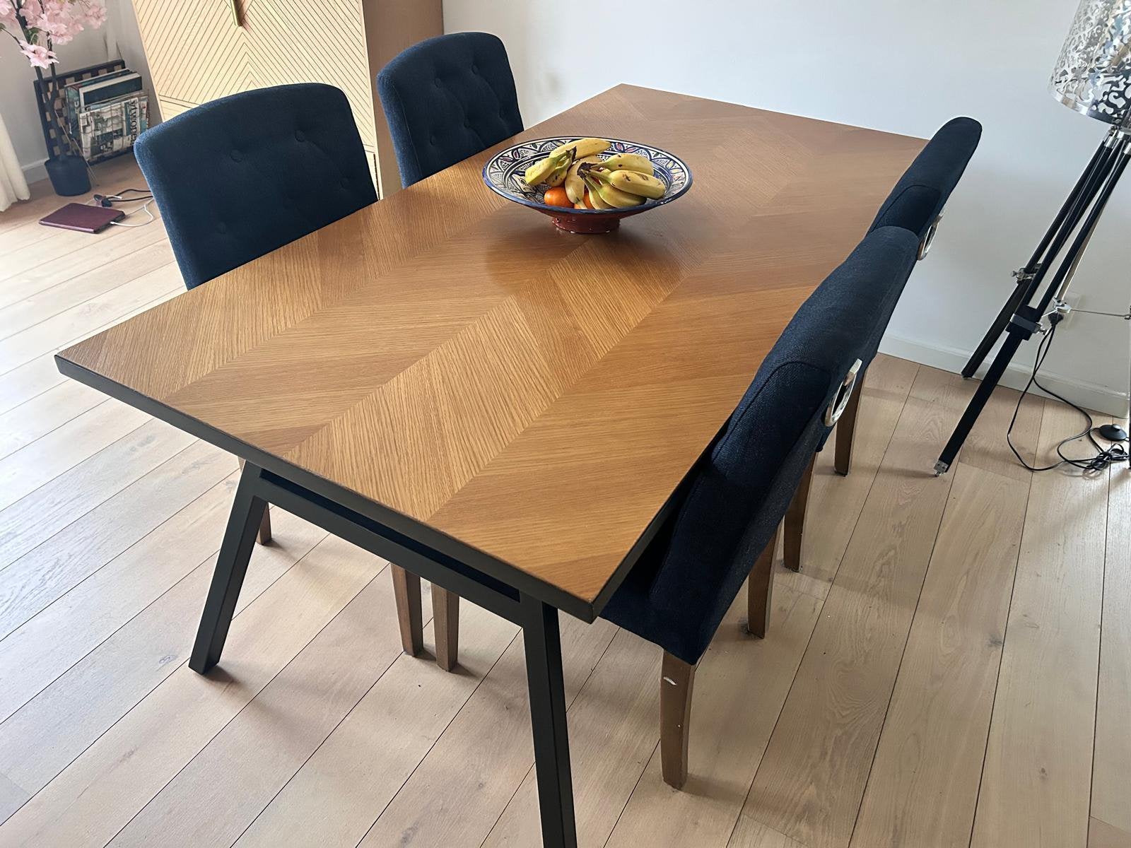 Prachtige jeans blauwe stoelen, Ophalen of Verzenden, Zo goed als nieuw, Blauw