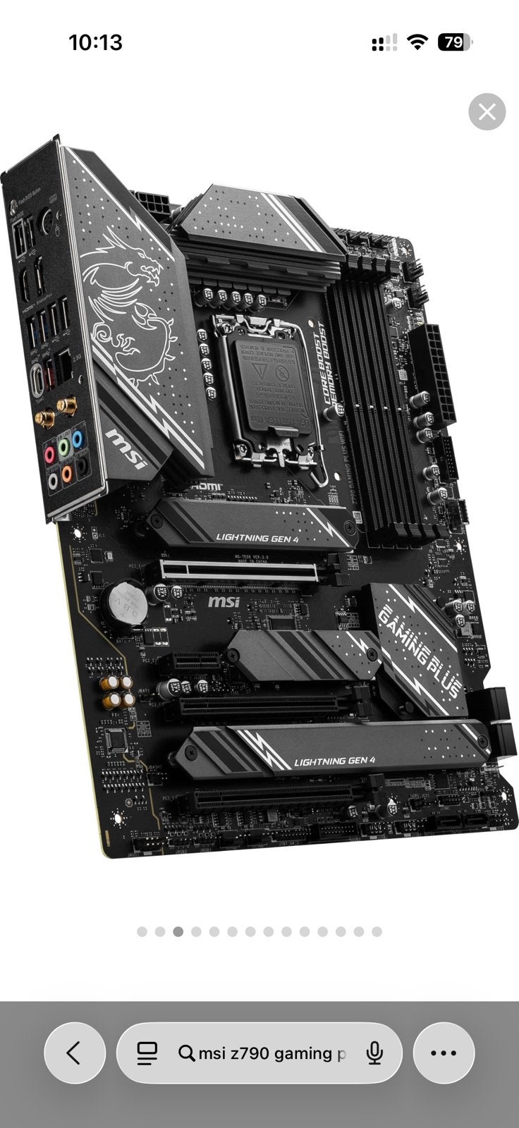 Intel i9 14900K plus moederbord MSI Z790 gaming plus wifi, Computers en Software, Processors, Ophalen, Zo goed als nieuw