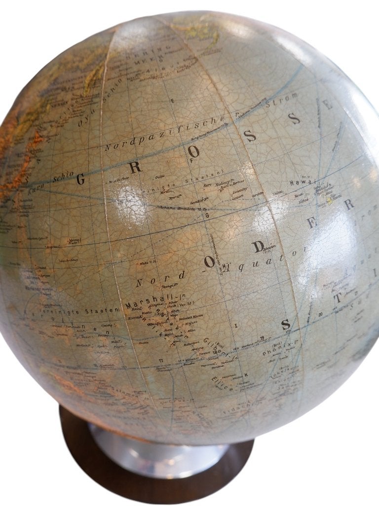 Glazen wereldbol Columbus, jaren 50, Ophalen, Glas, Gebruikt, 35 cm